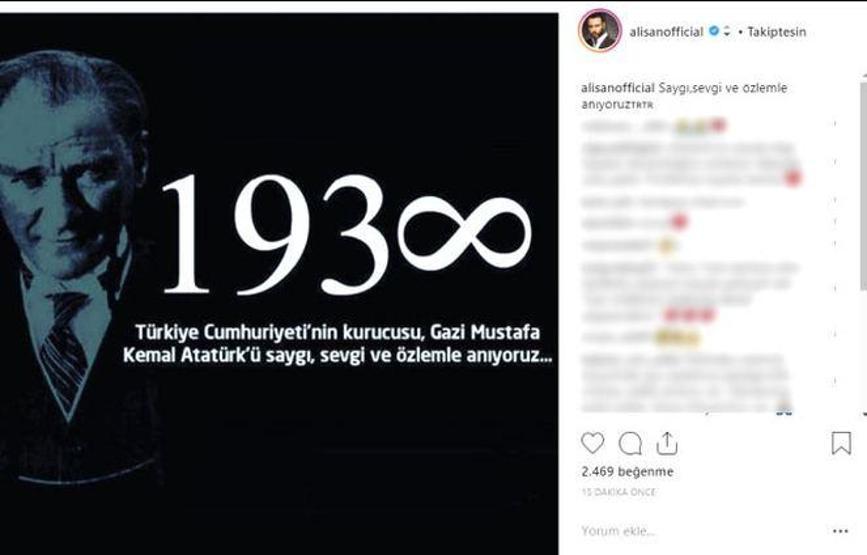 Ünlülerin 10 Kasım mesajları