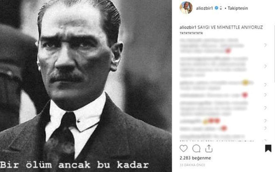 Ünlülerin 10 Kasım mesajları