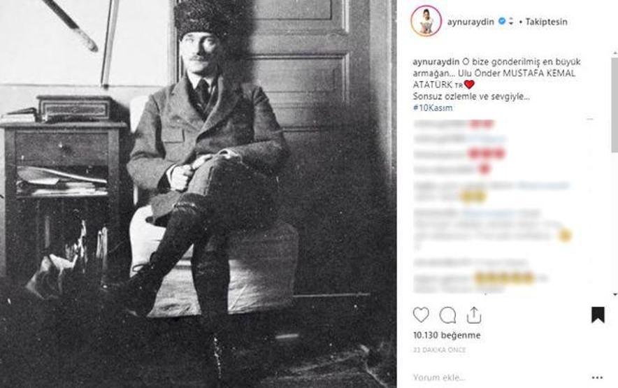 Ünlülerin 10 Kasım mesajları
