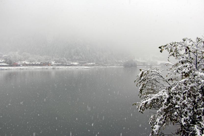 Uzungölden kar manzaraları