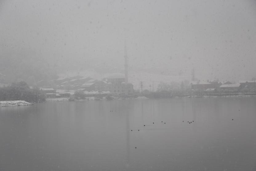 Uzungölden kar manzaraları