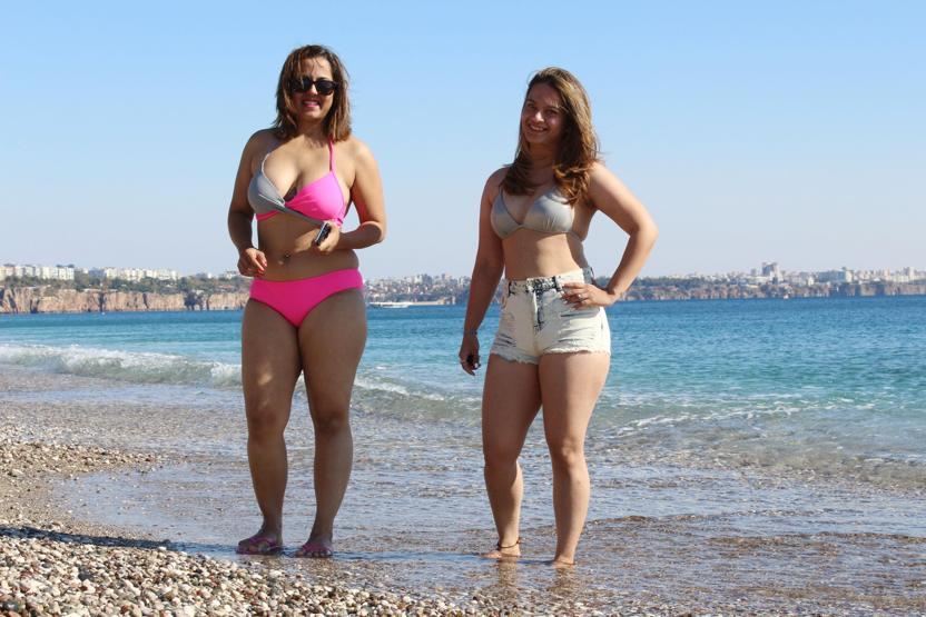 Antalyada kasımın ortasında deniz keyfi