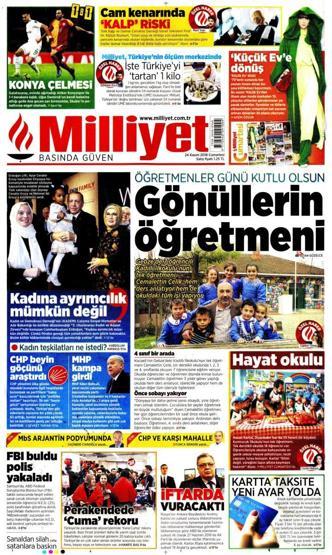 24 Kasım 2018 - Gazete Manşetleri