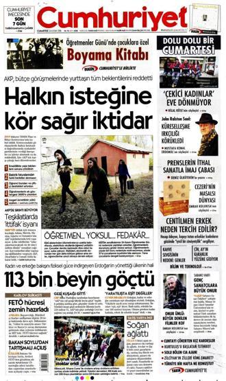 24 Kasım 2018 - Gazete Manşetleri
