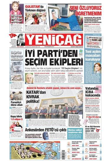 24 Kasım 2018 - Gazete Manşetleri