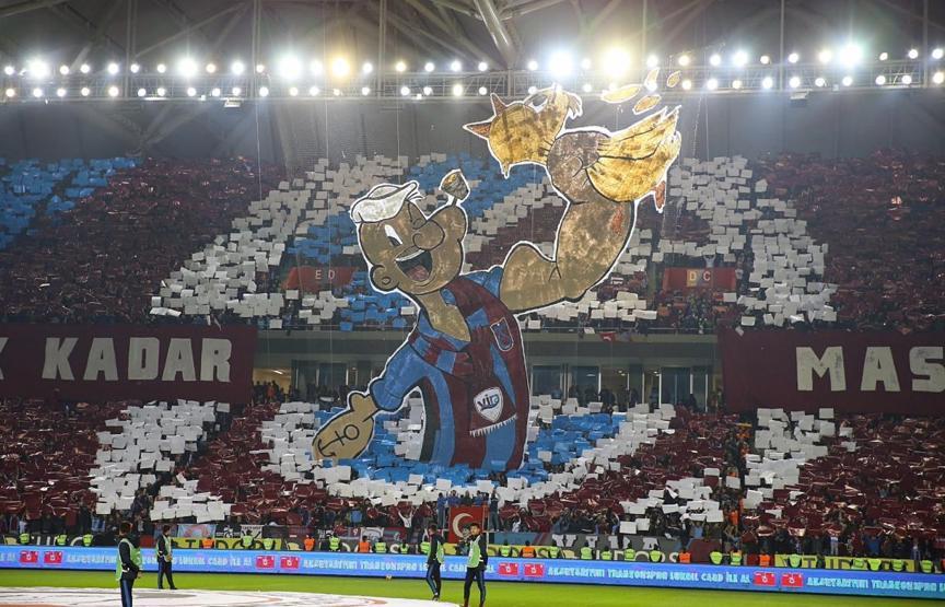 Trabzonspordan Fenerbahçeye özel koreografi