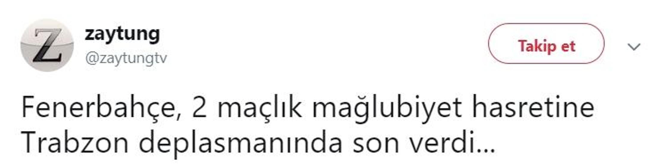 Trabzonspor yendi Twitter yıkıldı