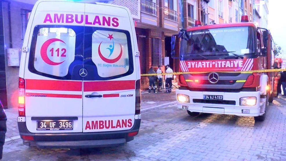 5 katlı binada yangın paniği
