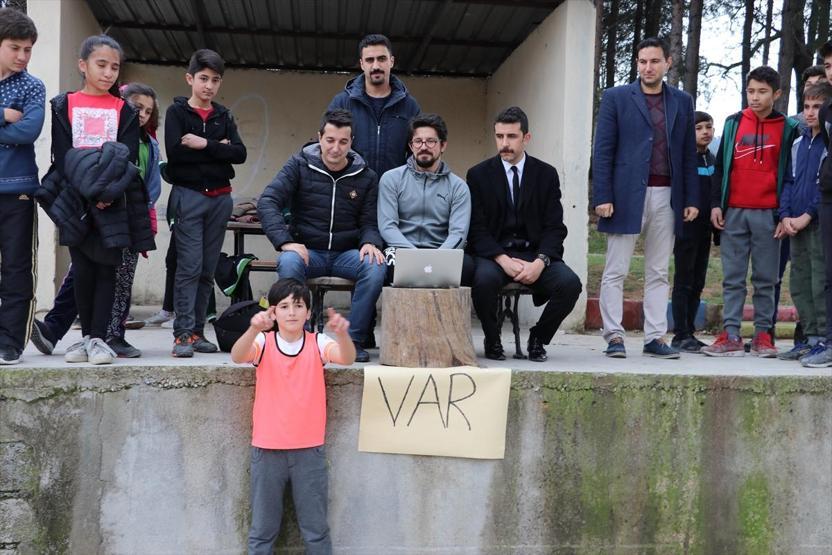 Okul turnuvasında VAR sistemi uygulandı