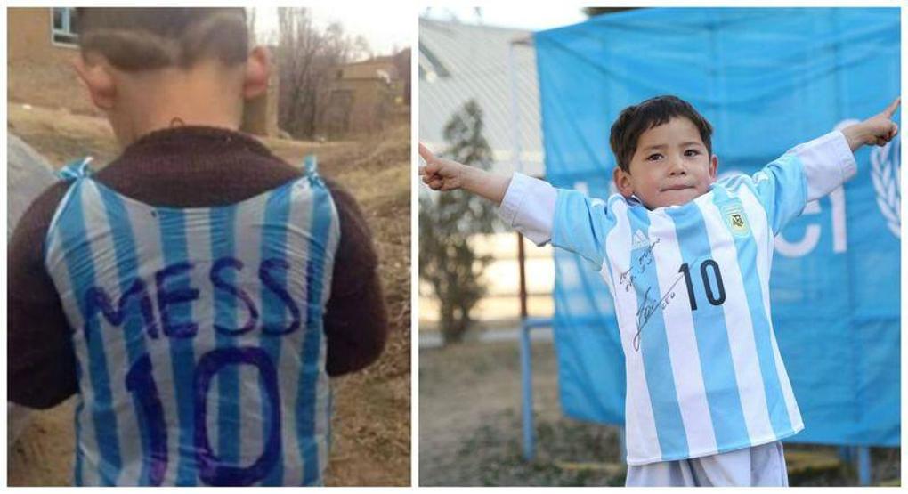 Poşetten Messi forması giyen Murtaza Ahmadinin ağlatan hikayesi