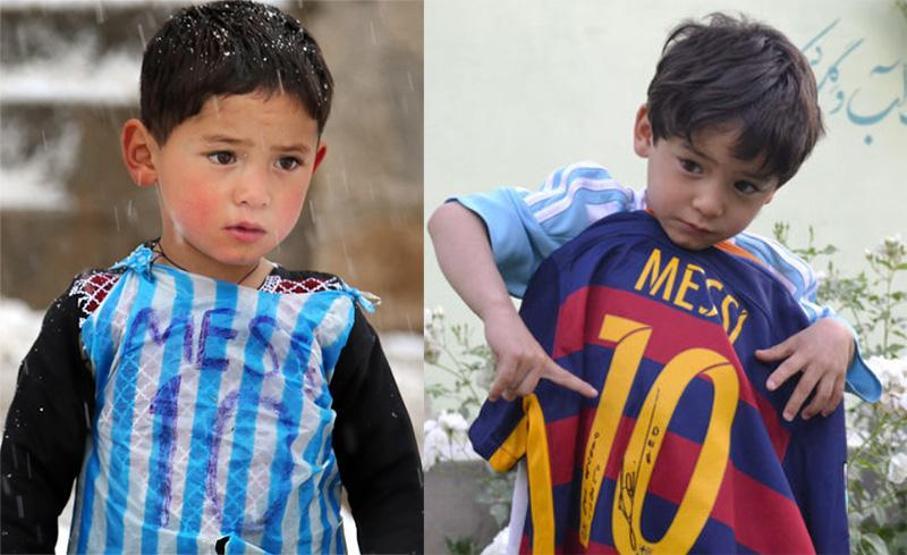 Poşetten Messi forması giyen Murtaza Ahmadinin ağlatan hikayesi