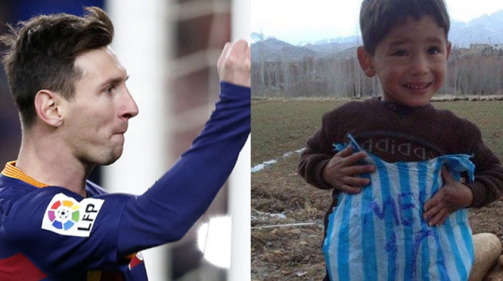 Poşetten Messi forması giyen Murtaza Ahmadinin ağlatan hikayesi