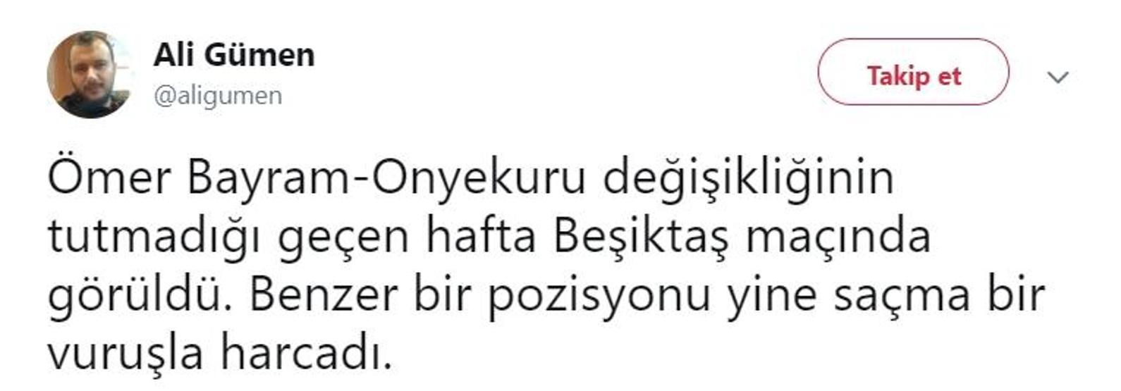 Ben böyle bir futbolcu görmedim