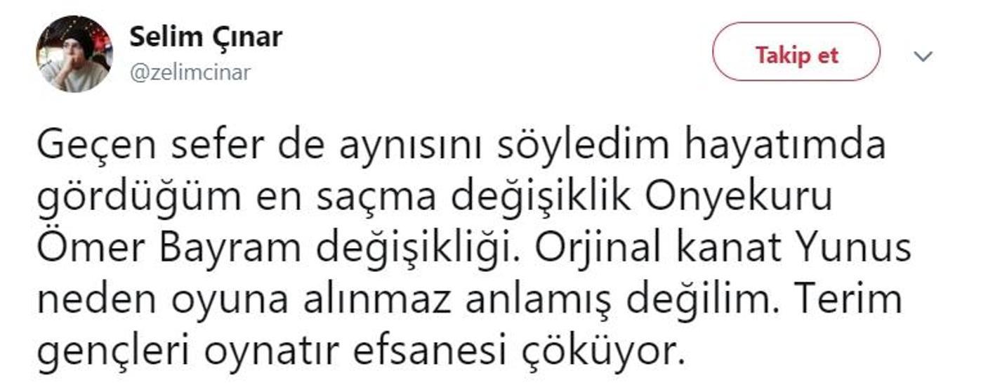 Ben böyle bir futbolcu görmedim