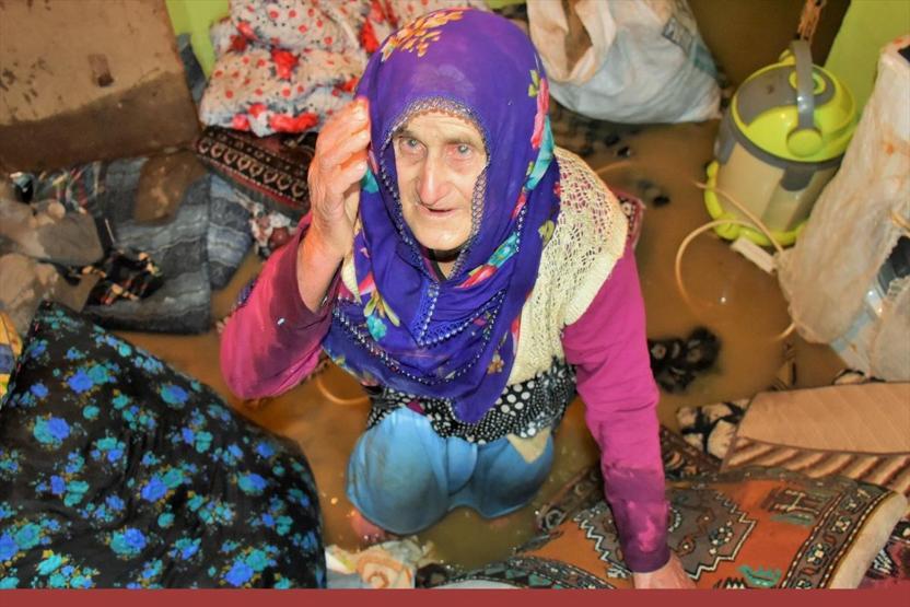 Dere taştı, ortaya bu görüntüler çıktı