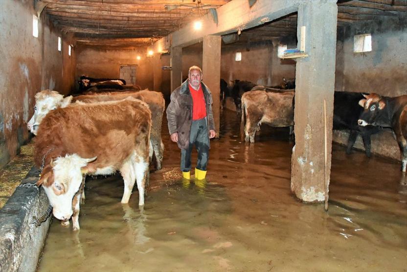 Dere taştı, ortaya bu görüntüler çıktı