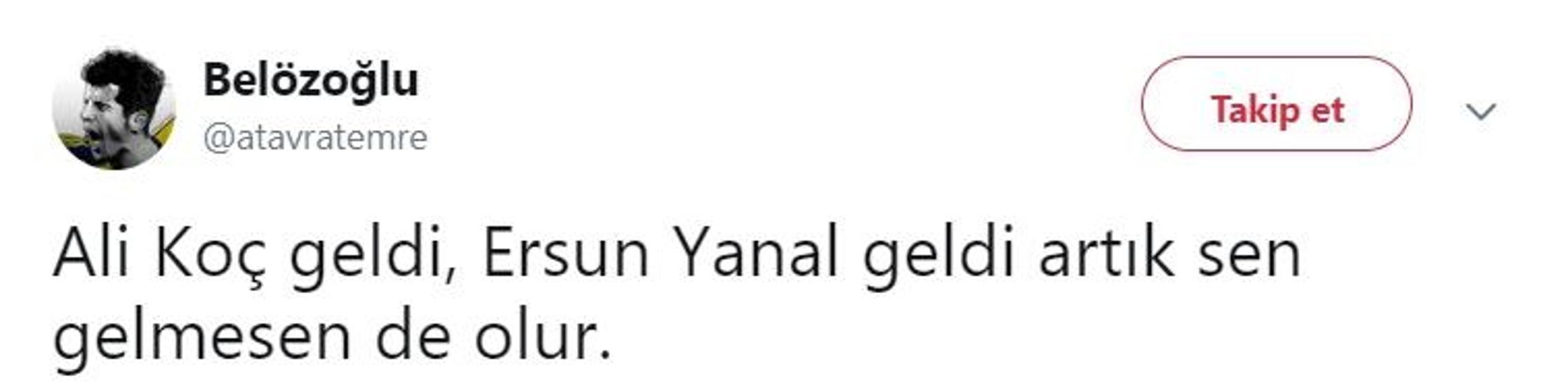 Ersun Yanal geldi Twitter yıkıldı