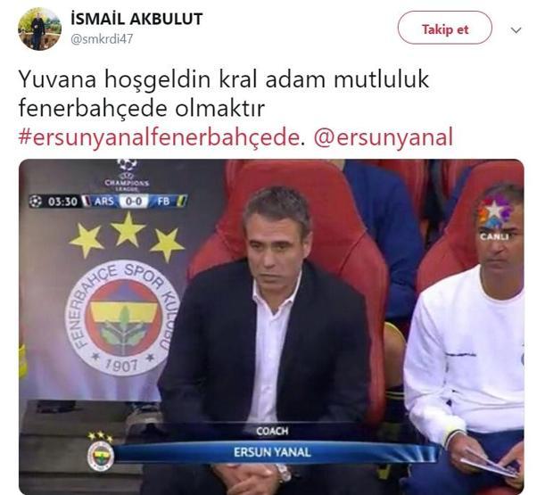 Ersun Yanal geldi Twitter yıkıldı