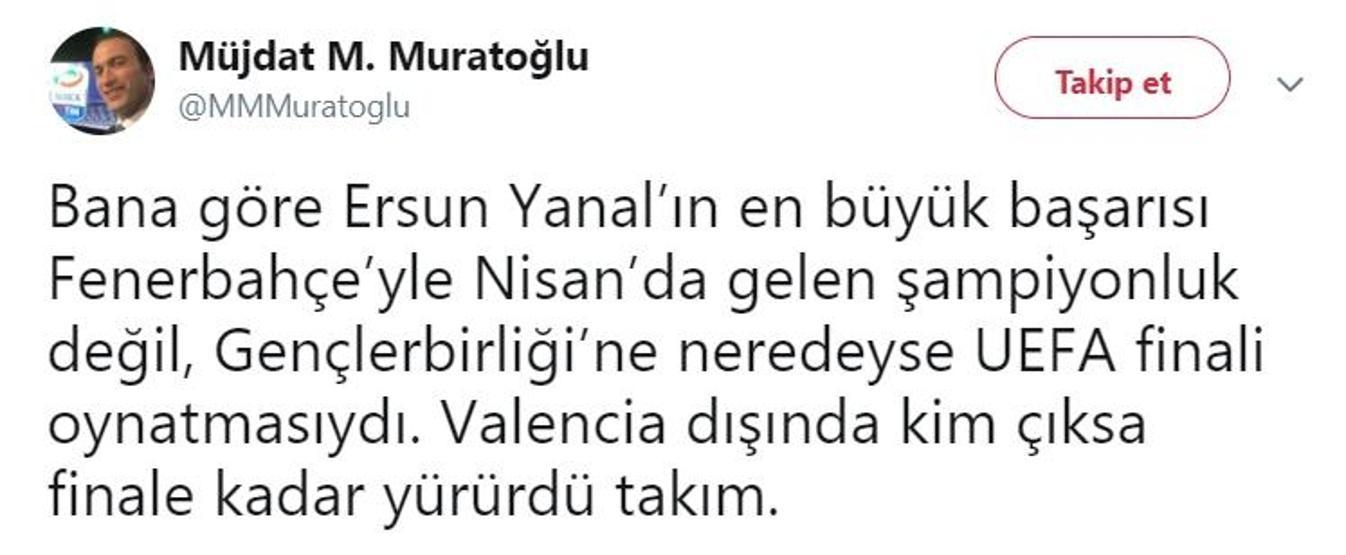 Ersun Yanal geldi Twitter yıkıldı