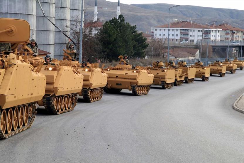 Zırhlı araçlar Çankırıdan yola çıktı