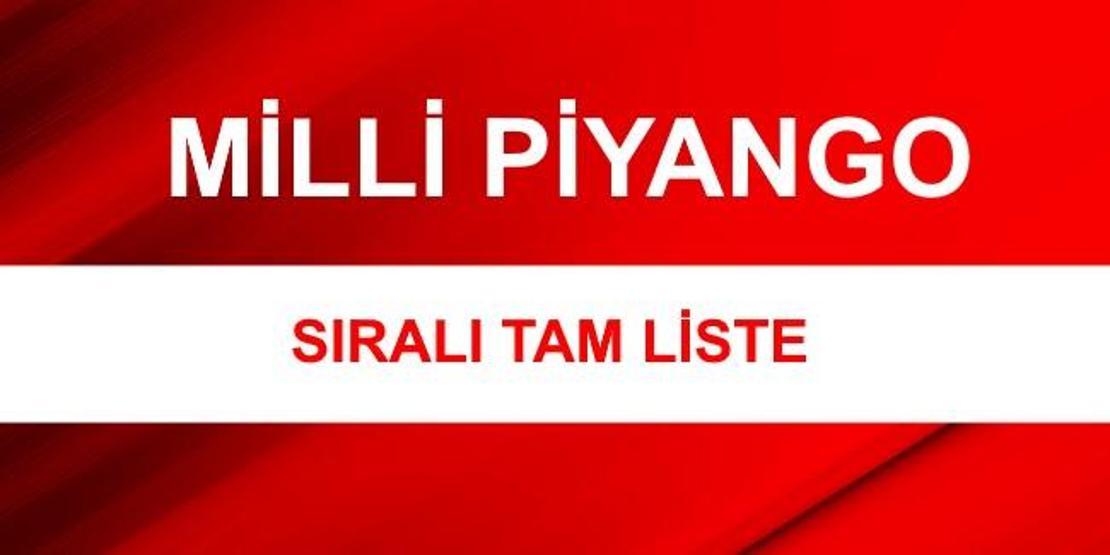 Milli Piyango sıralı tam liste sorgulama: Milli Piyango yılbaşı 2019 bilet verileri
