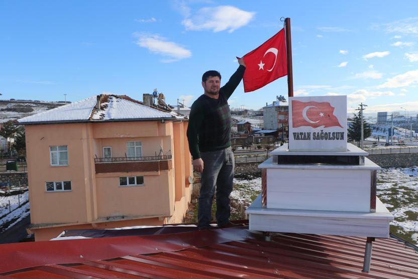 Çatıdaki mezar şaşkınlık yarattı