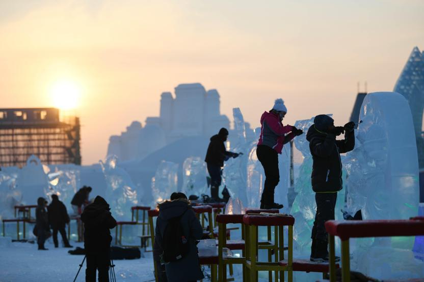 Çinde Harbin Uluslararası Buz Festivali başladı