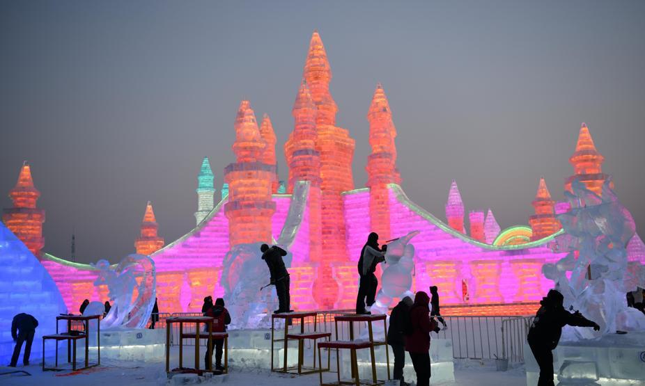 Çinde Harbin Uluslararası Buz Festivali başladı