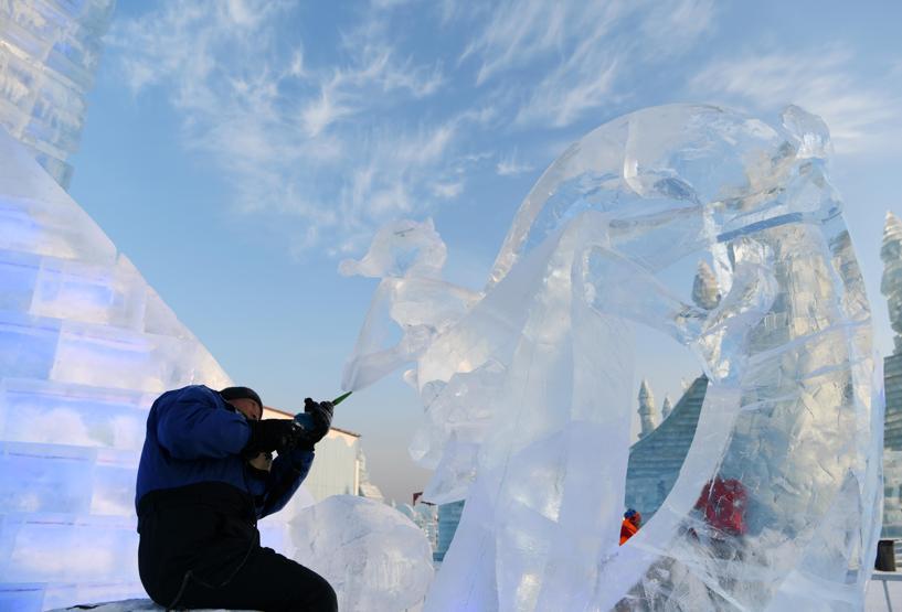 Çinde Harbin Uluslararası Buz Festivali başladı