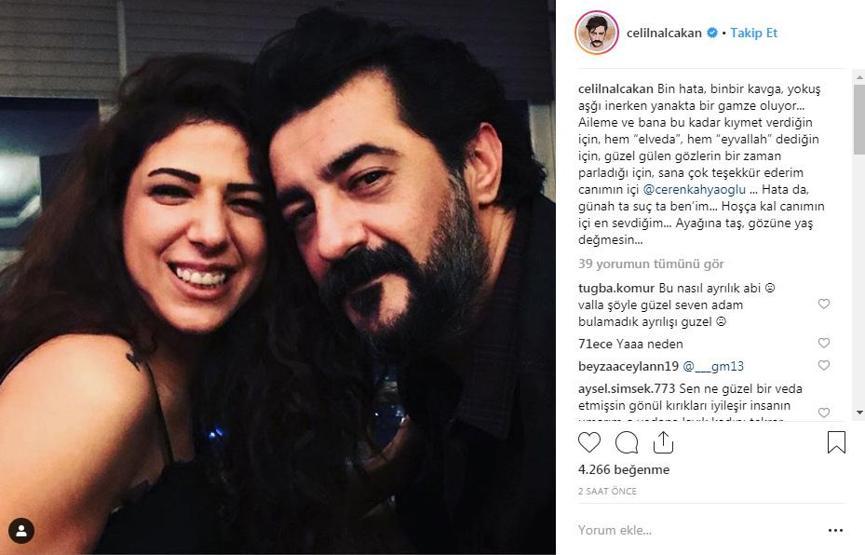 Celil Nalçakan ve Ceren Kahyaoğlu ayrıldı