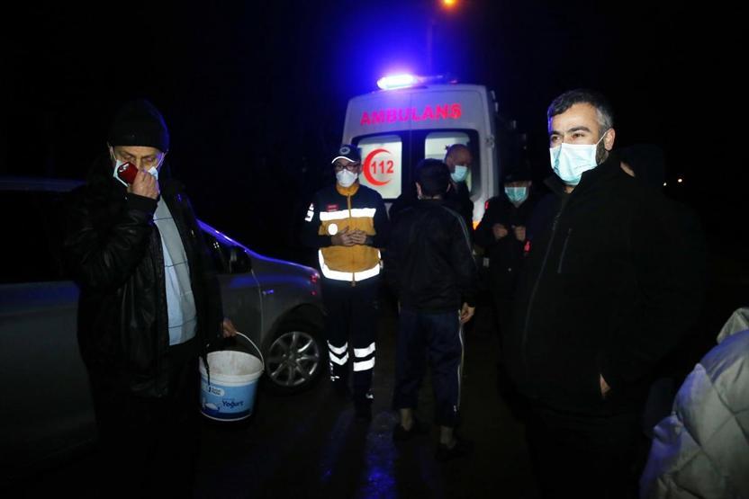 Gaz yüzünden mahalle boşaltıldı