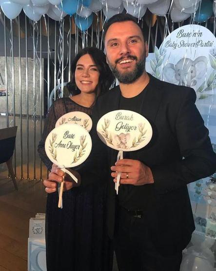 Alişan ve Buse Tektaş baby shower partisi yaptı