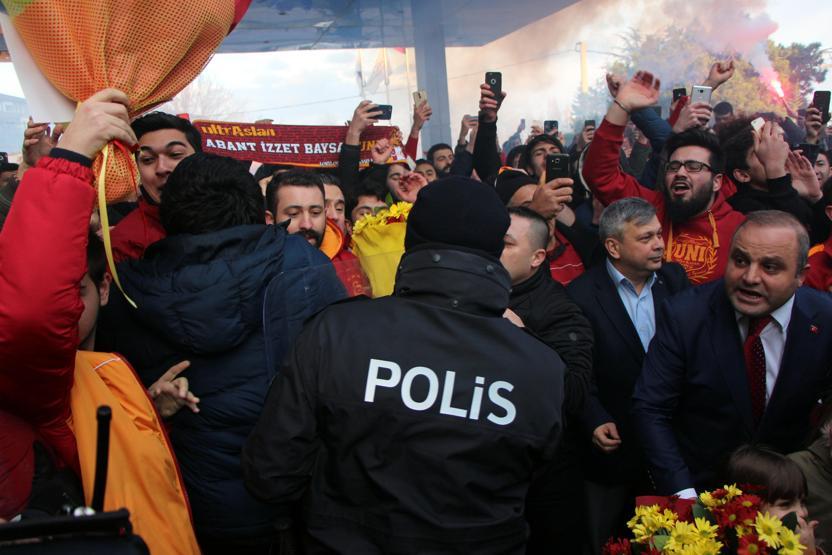 Boluda Galatasaray izdihamı