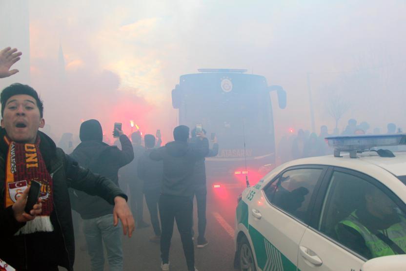 Boluda Galatasaray izdihamı