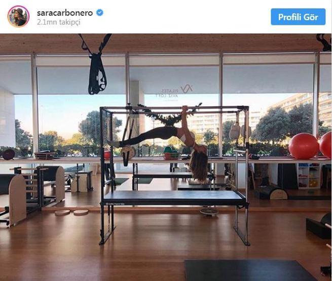 Pilates yapan futbolcu eşleri