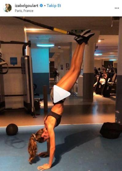 Pilates yapan futbolcu eşleri