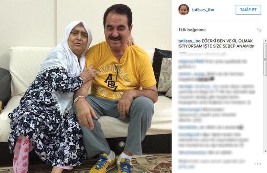 İbrahim Tatlısesin acı günü Annesi hayatını kaybetti
