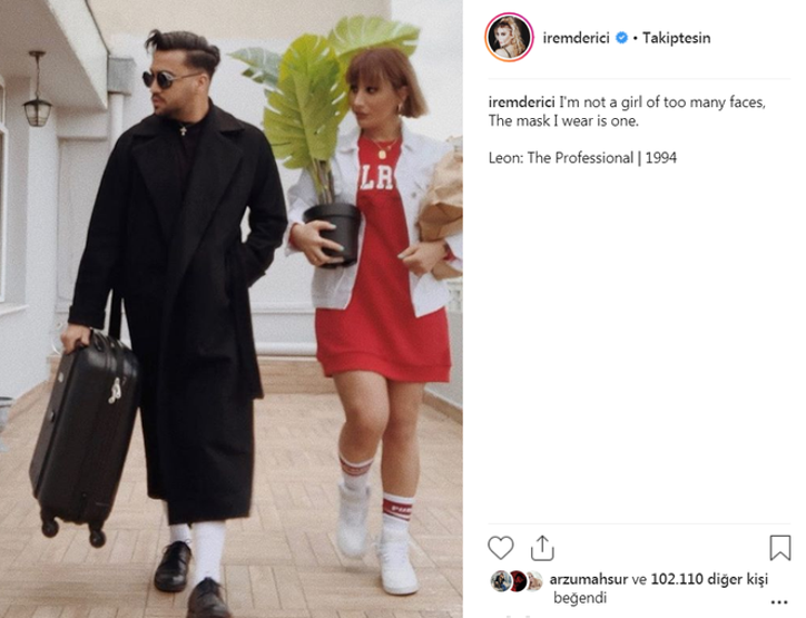 İrem Derici ve sevgilisi Ataberk Özdenenin pozu olay oldu