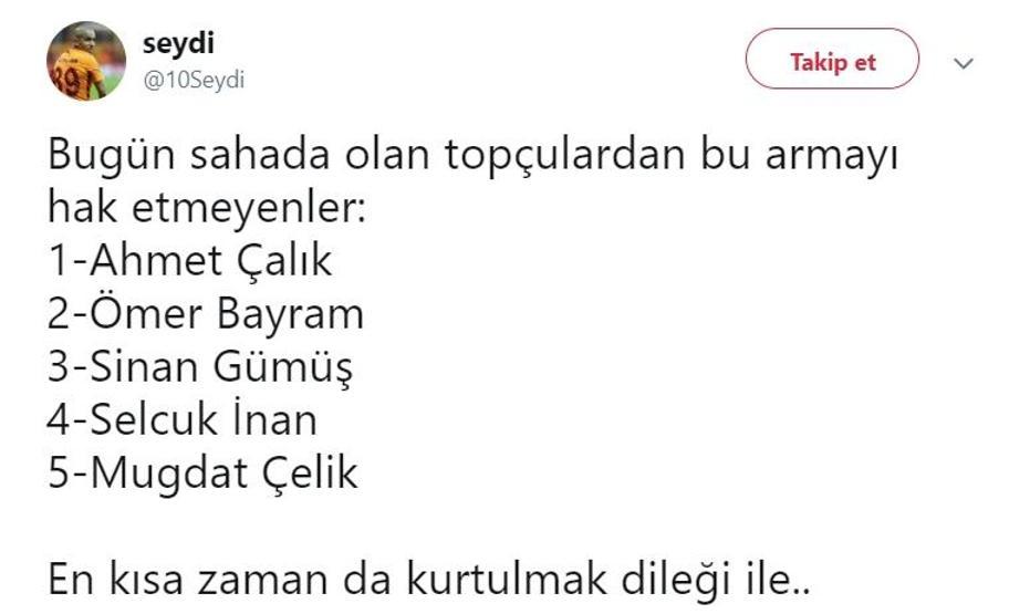 Bu formayı giymeye layık değiller