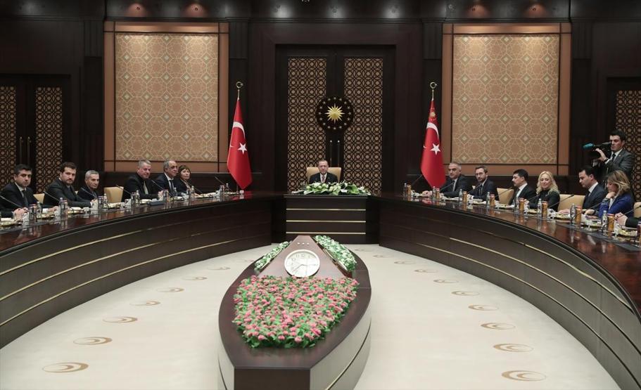 Son dakika... Sinema sektörü temsilcileri Cumhurbaşkanlığı Külliyesinde