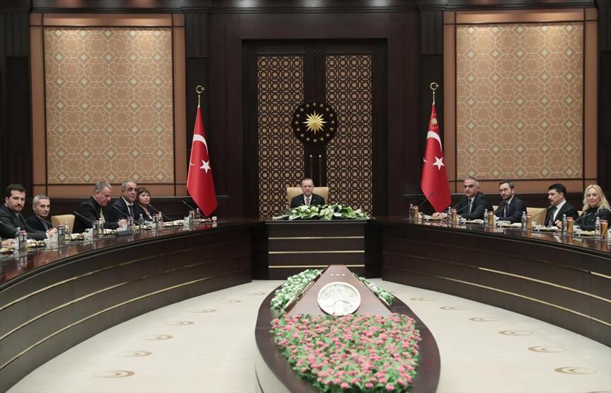 Son dakika... Sinema sektörü temsilcileri Cumhurbaşkanlığı Külliyesinde