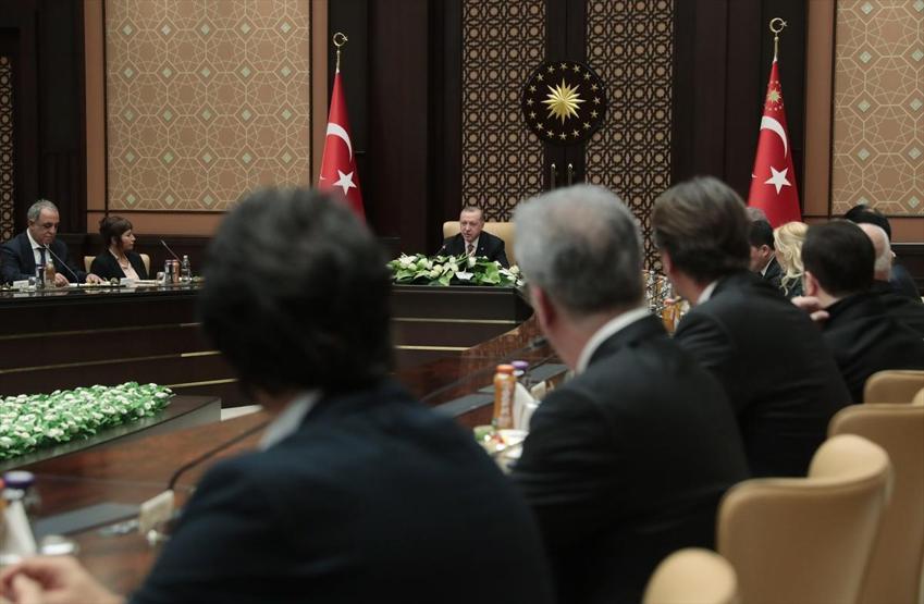Son dakika... Sinema sektörü temsilcileri Cumhurbaşkanlığı Külliyesinde