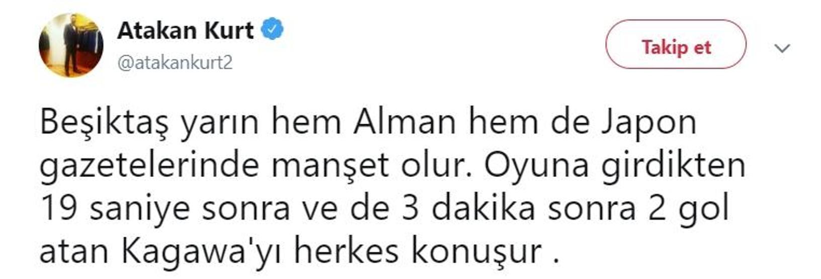 Shinji Kagawa Twitterı salladı
