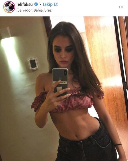Galatasaray maçında Elif Aksu sürprizi
