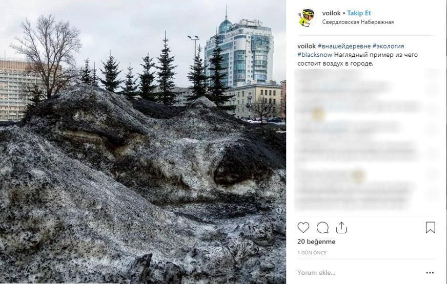 Rusyada yine siyah kar yağdı