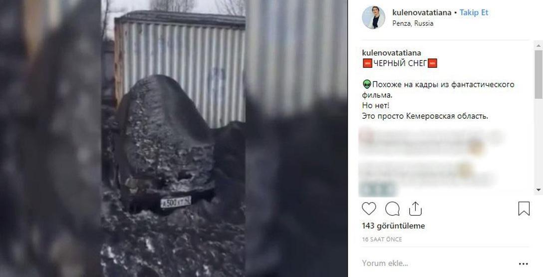 Rusyada yine siyah kar yağdı