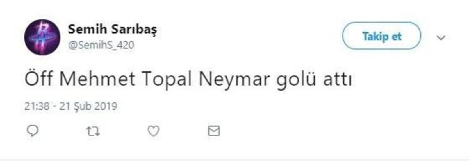 Mehmet Topal Twitterı salladı