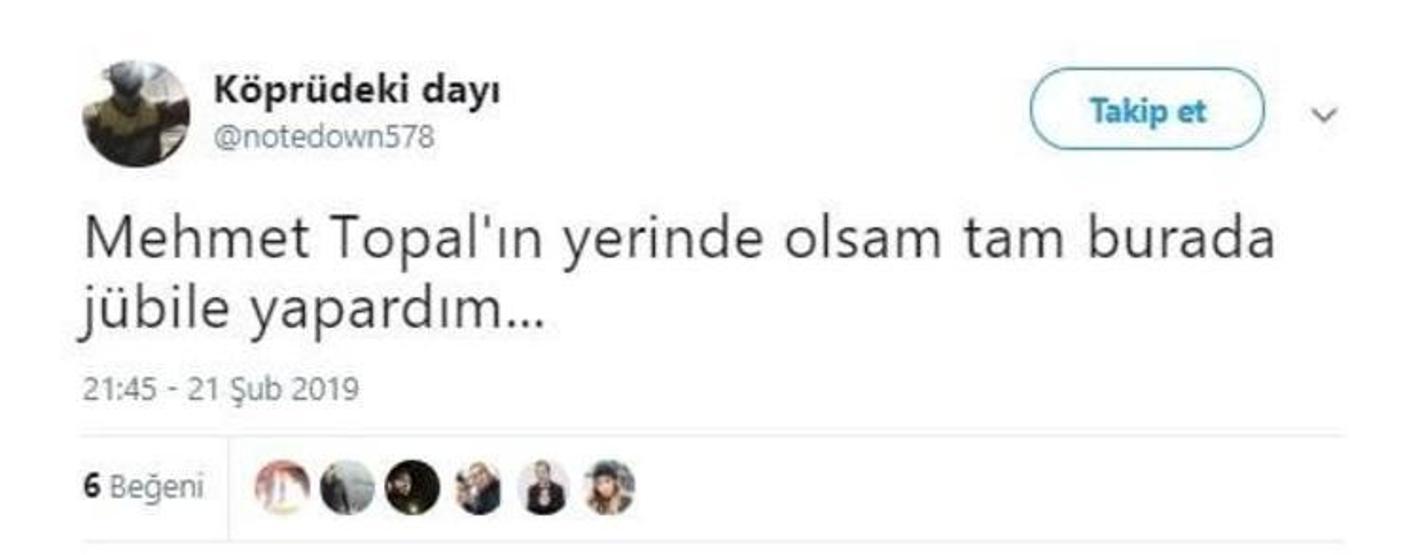 Mehmet Topal Twitterı salladı