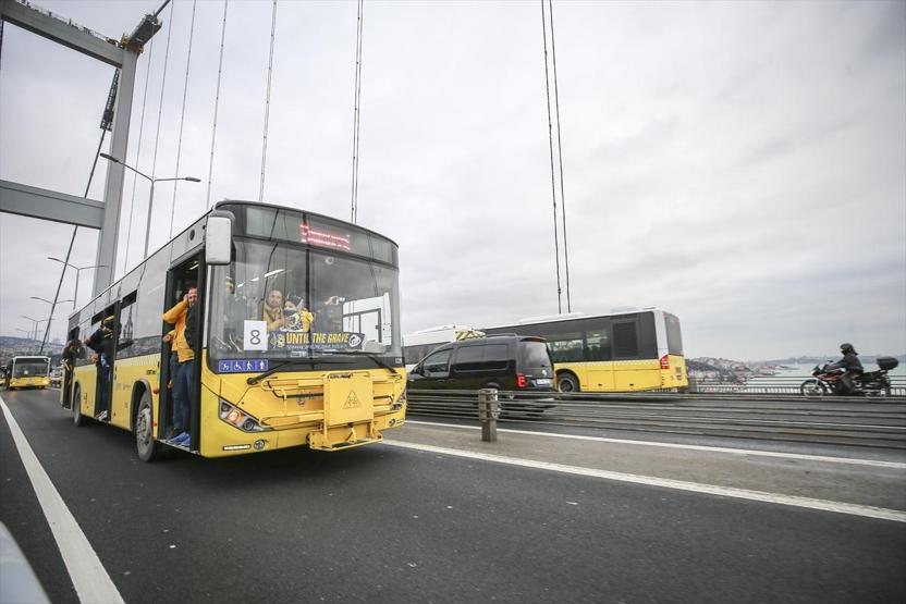 Fenerbahçe taraftarları Vodafone Parka hareket etti