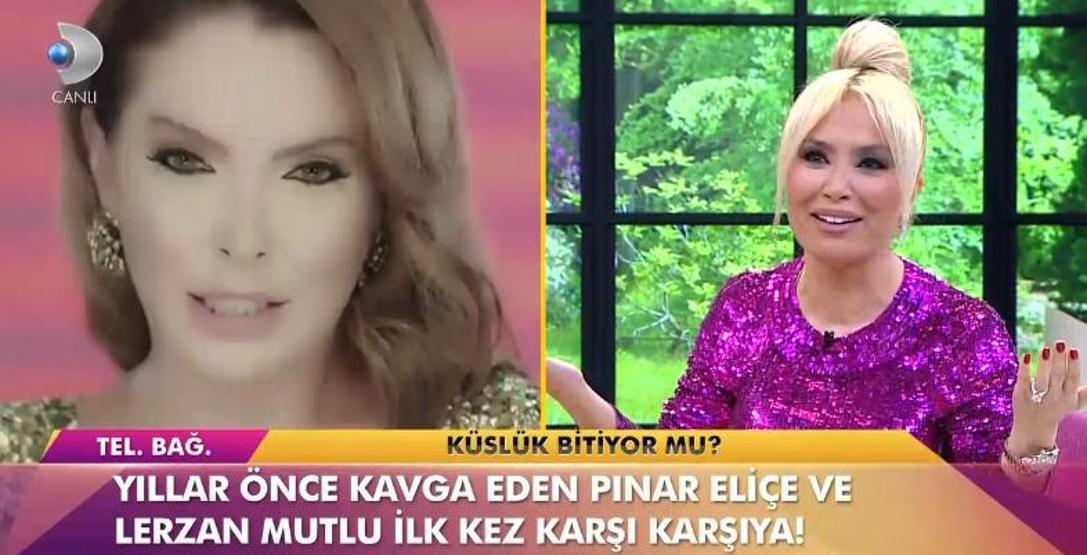Pınar Eliçe ve Lerzan Mutlu canlı yayında ilk kez karşı karşıya geldi